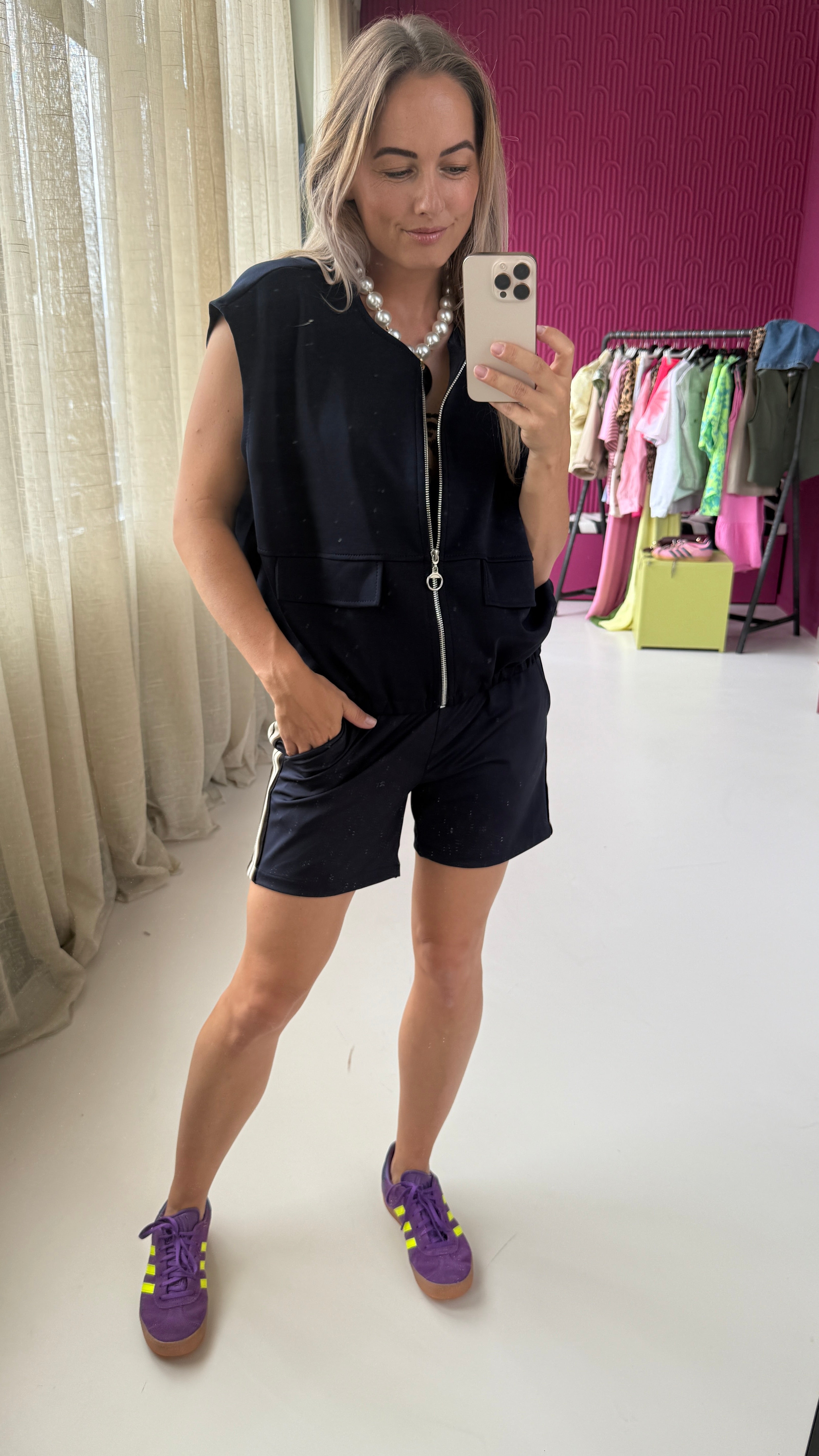 SHORT MET BIES BLUE