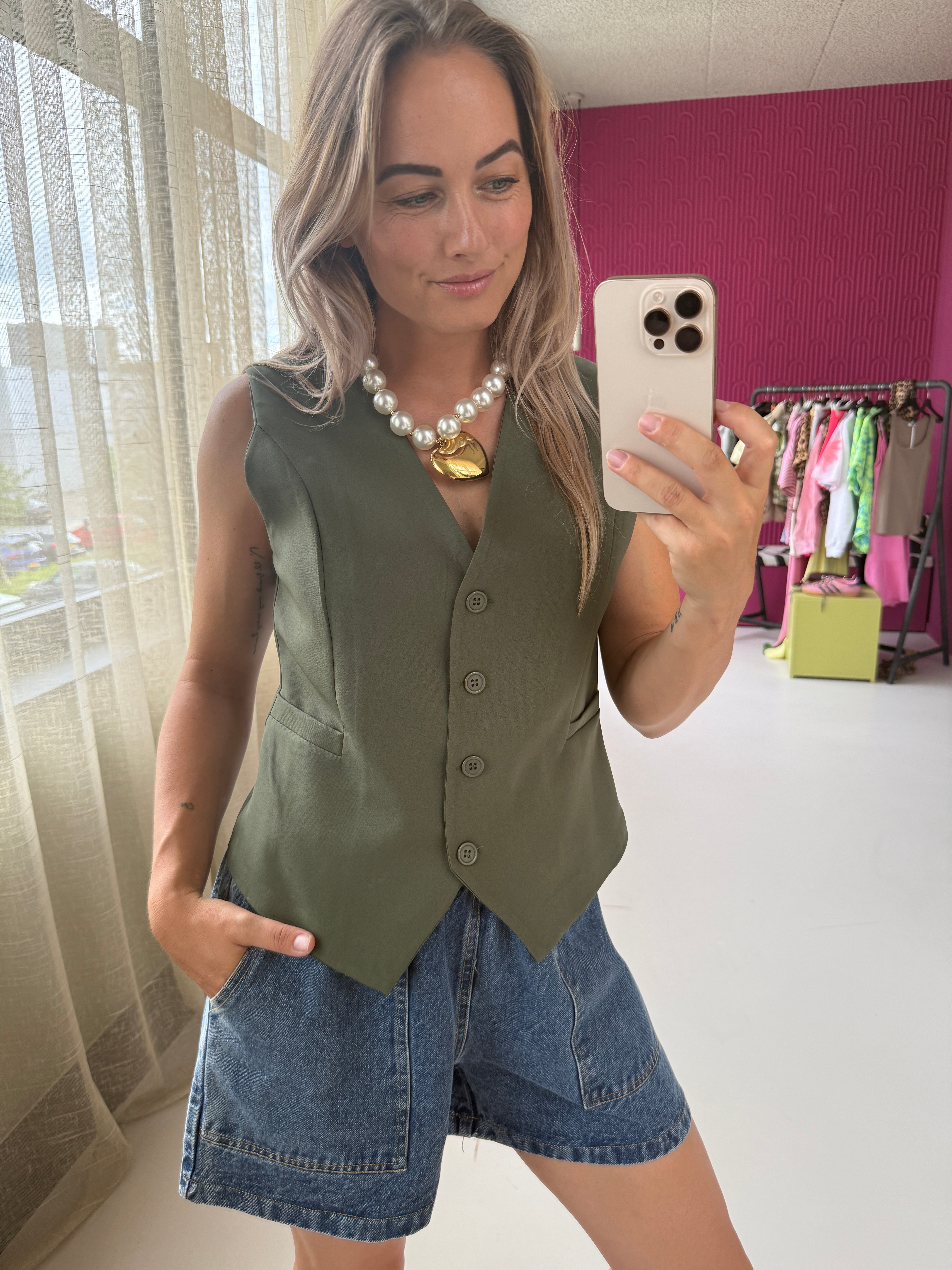 GROENE GILET