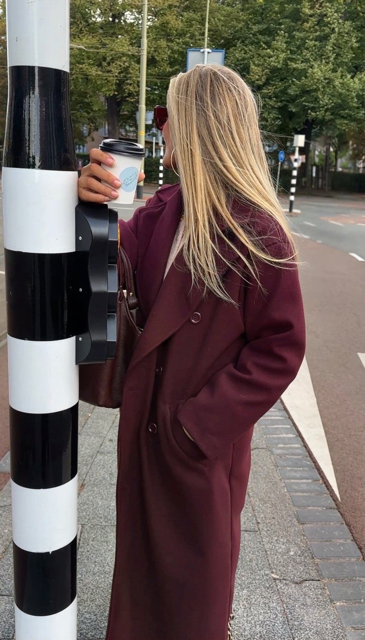 ELIN MANTEL JAS | BURGUNDY