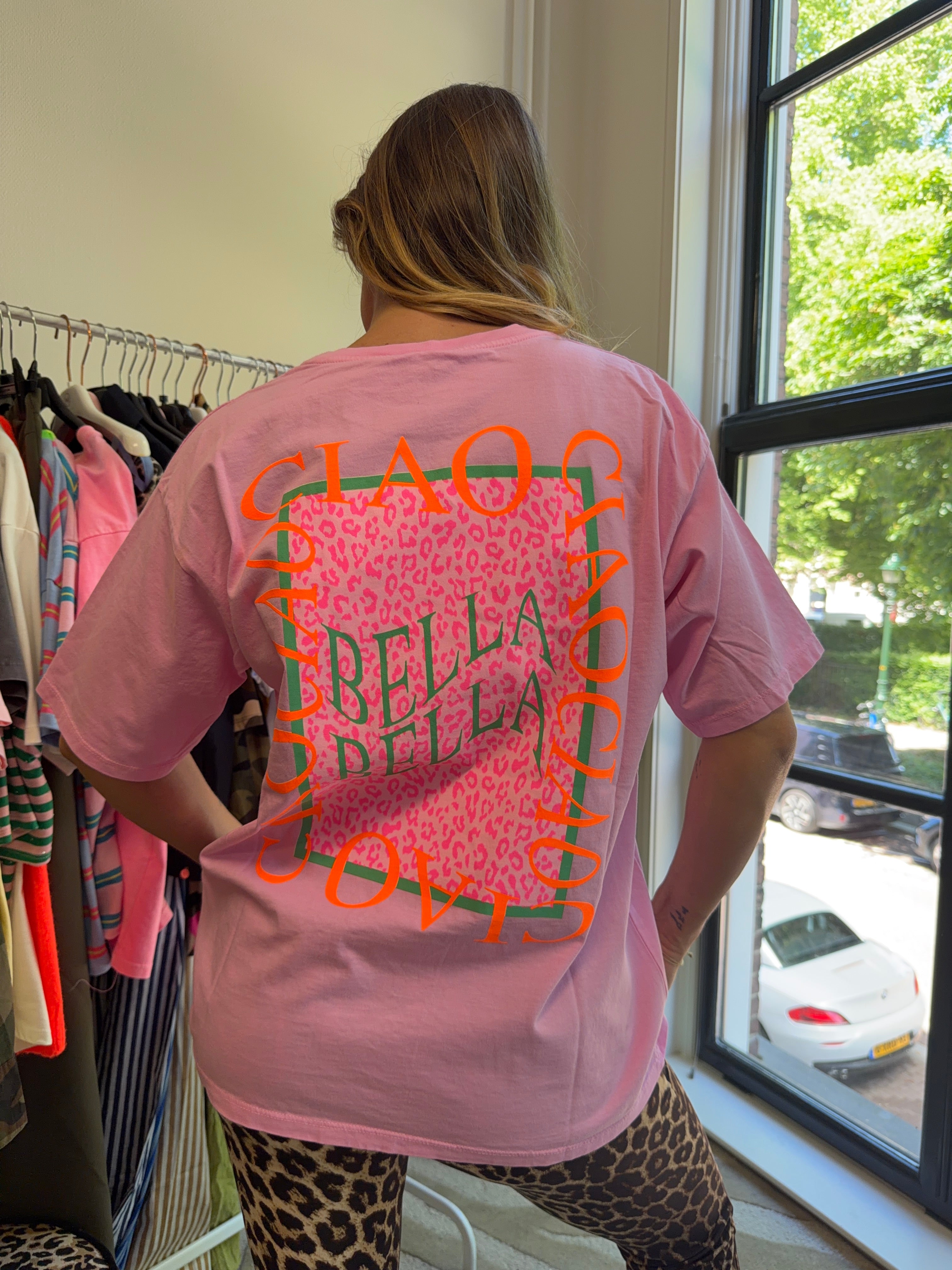 ROZE T-SHIRT CIAO BELLA