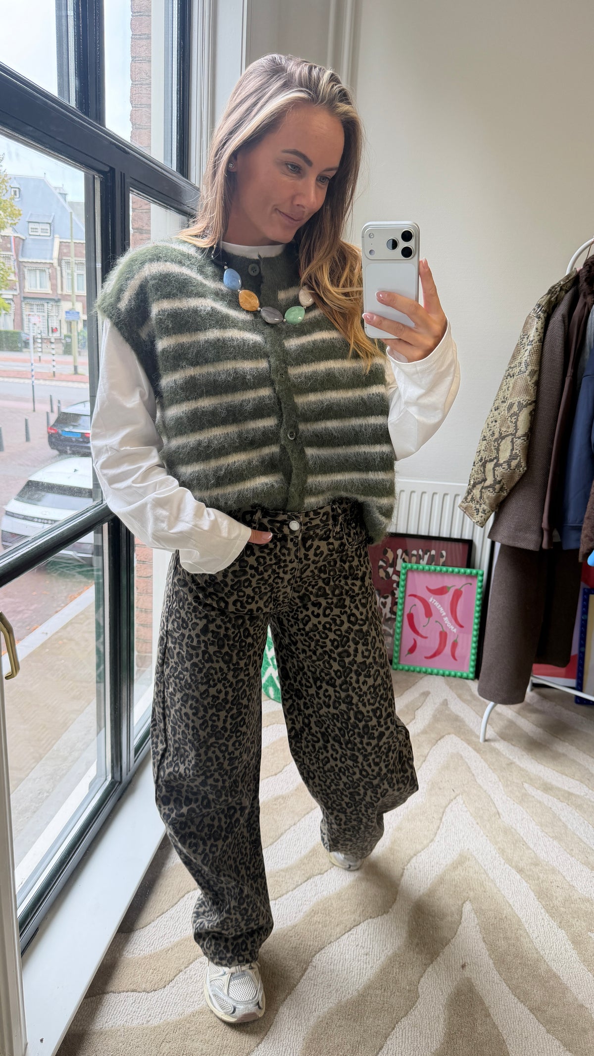 PUCK STREEPGILET GROEN