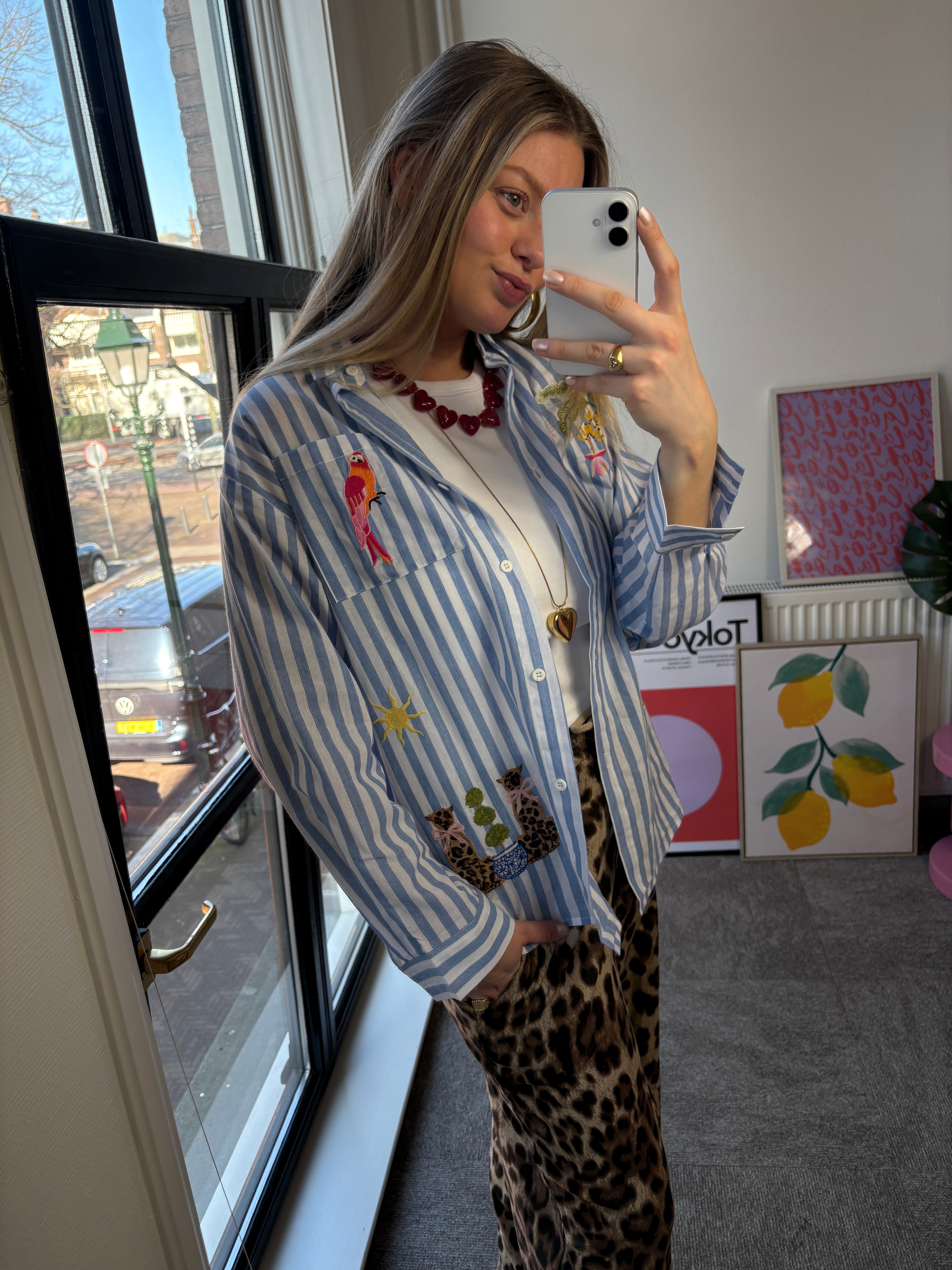 MUSTHAVE DANIE BLOUSE BLAUW