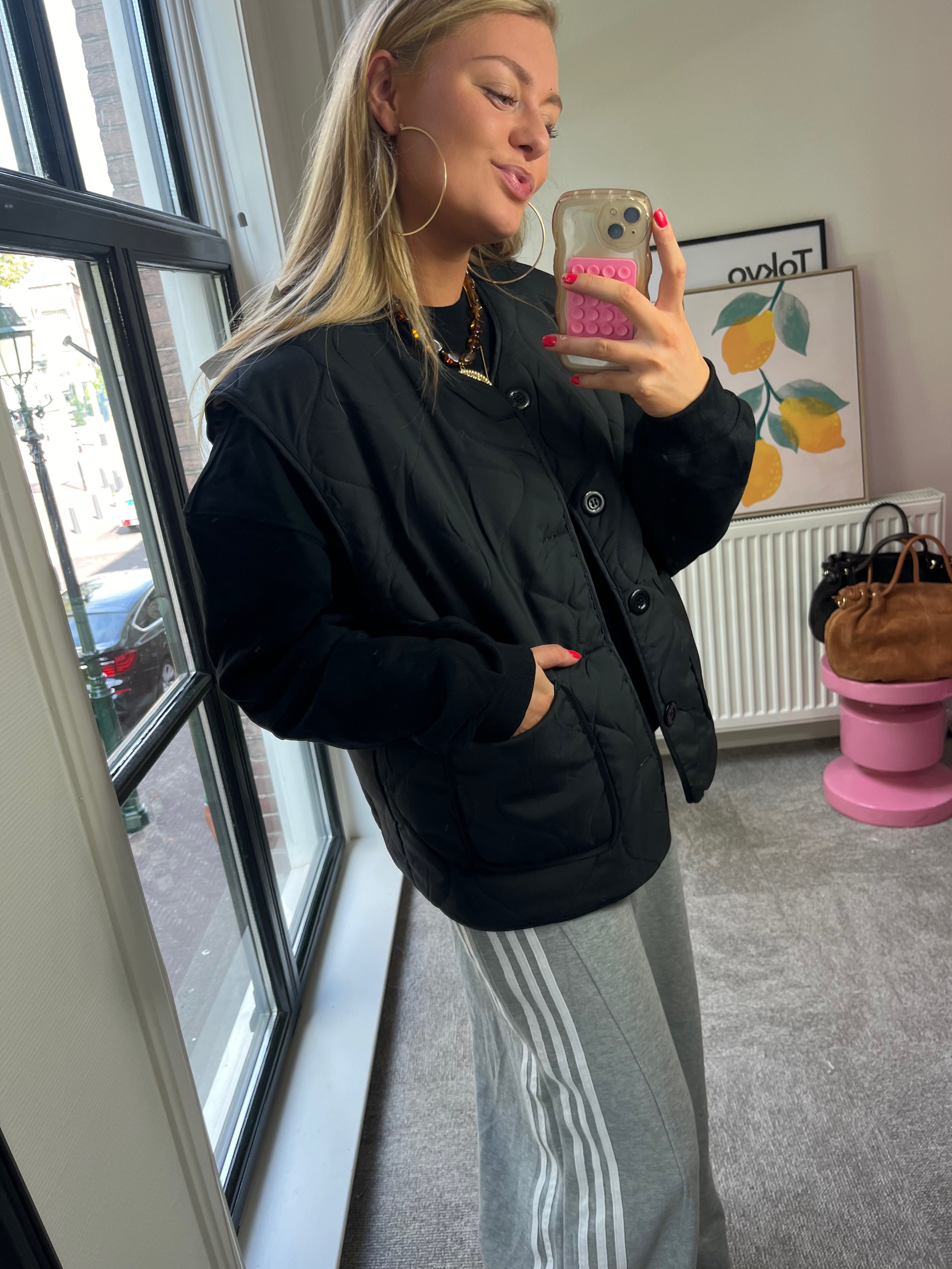 TESSY BODYWARMER MET PANTER