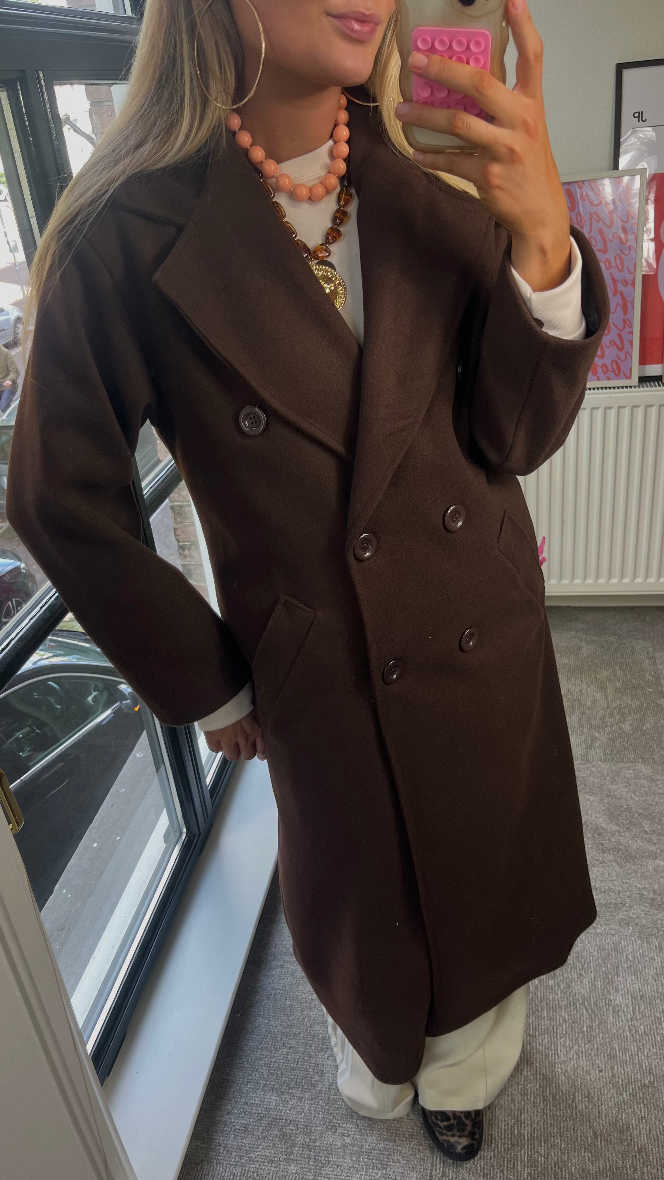ELIN MANTEL JAS | BROWN
