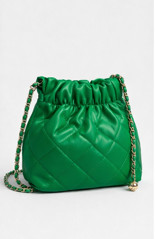 Groen tasje Italian leather