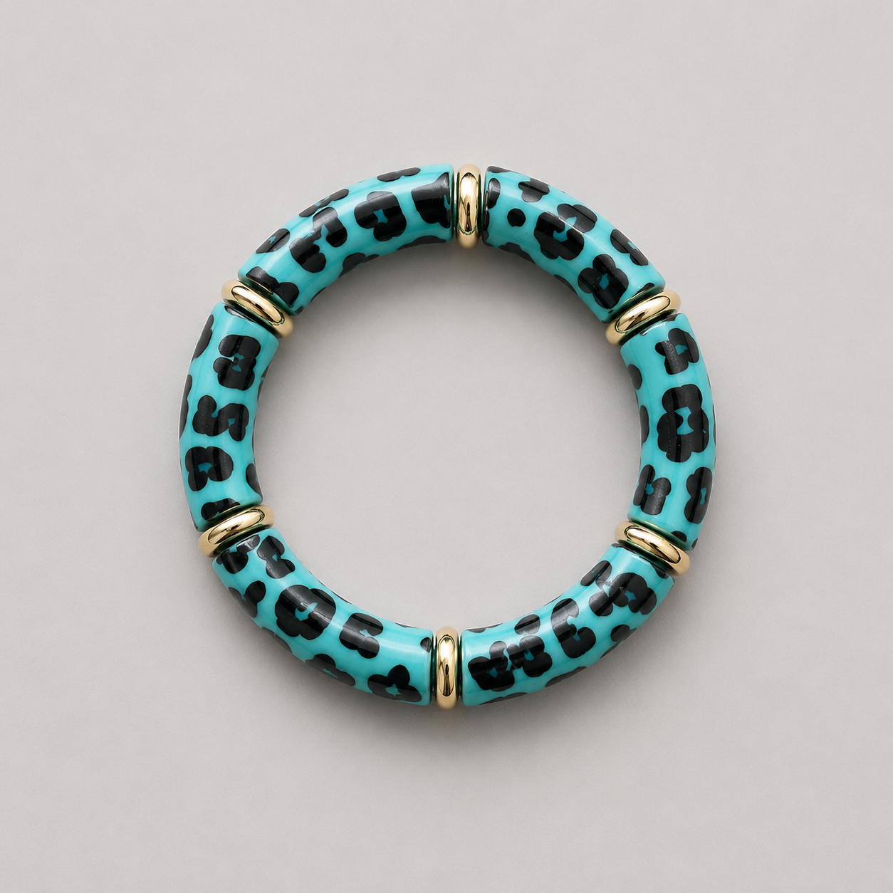 MUSTHAVE ARMBAND PANTER TURQUOISE