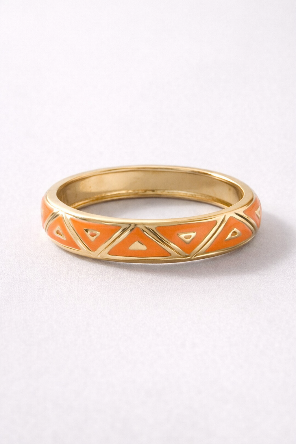 oranje en gouden armband