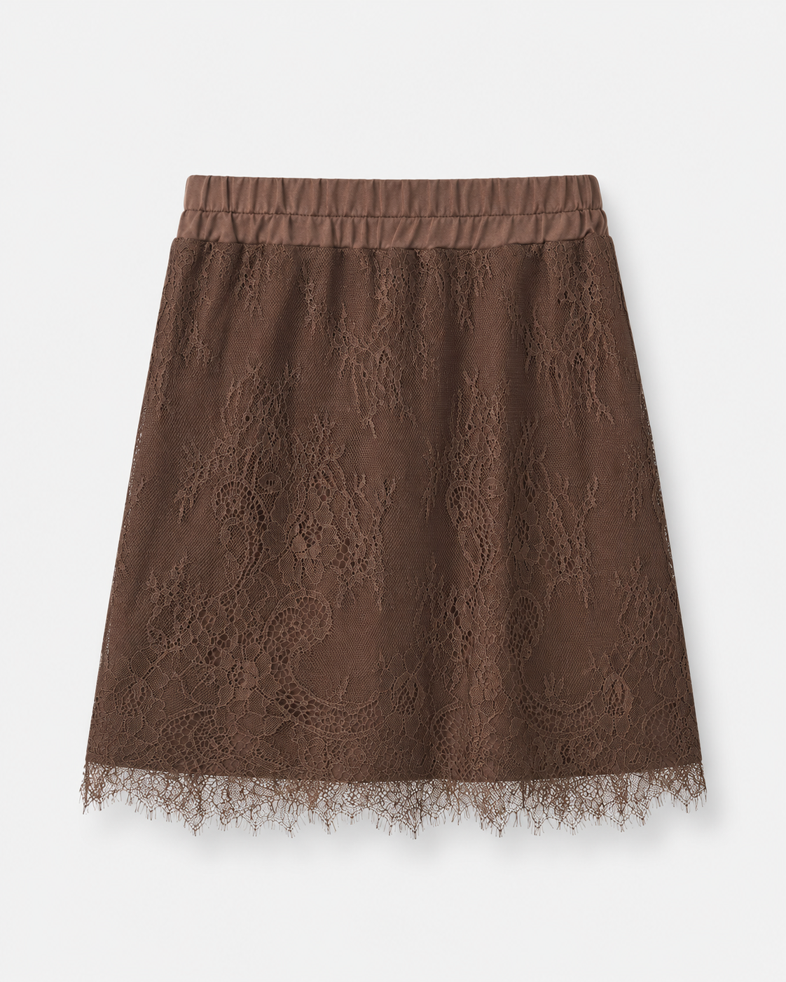 bruin rokje kant lace
