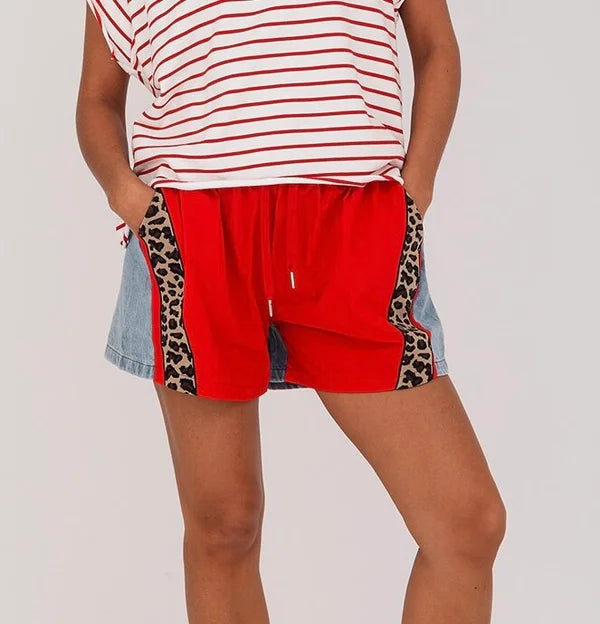 ROOD PANTER JEANS SHORT