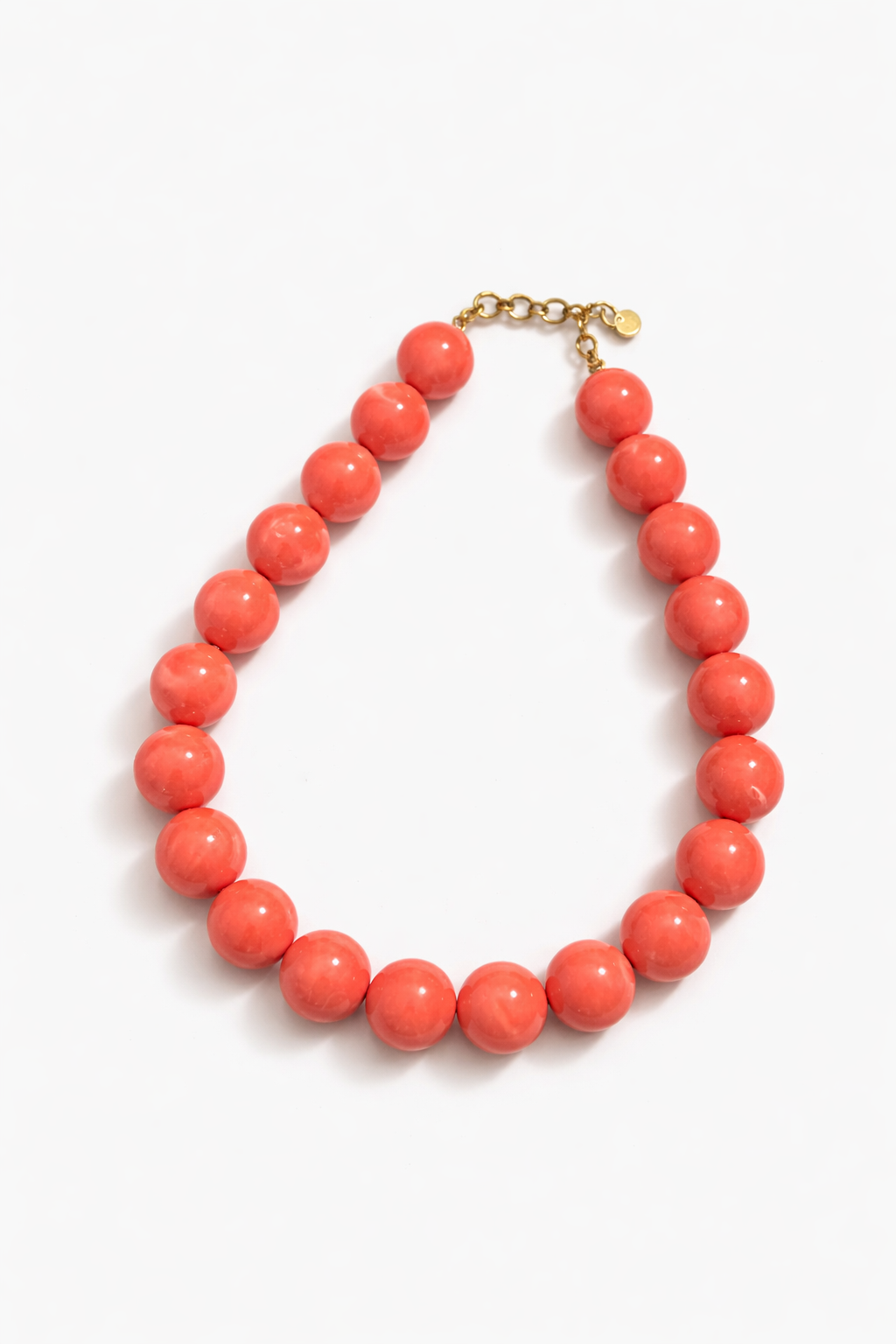 koraal perzik ketting