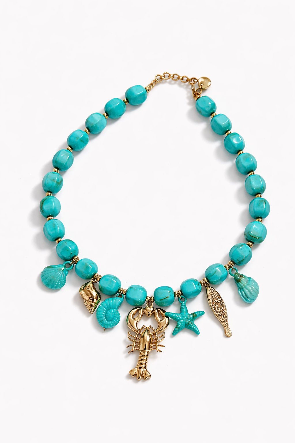 turquoise ketting sealife